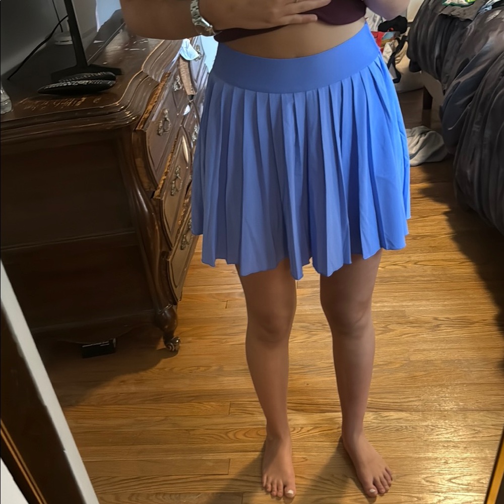 TNA Blue Skater Mini Skirt